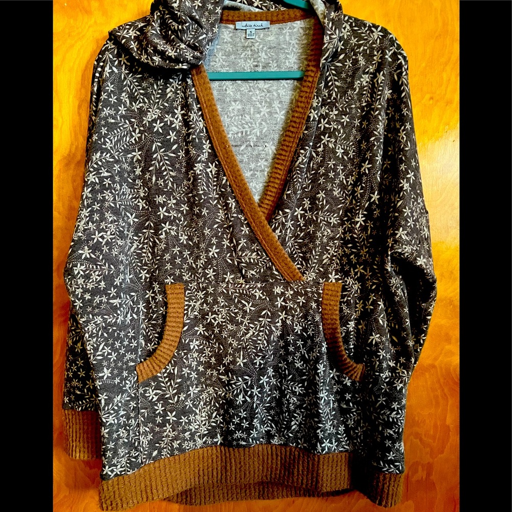 Brown hooded top